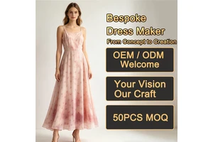 Wholesale Women's Dresses Pink Ombre Floral Chiffon Spaghetti Strap A-Line Maxi Casual Bridesmaid Party Dresses