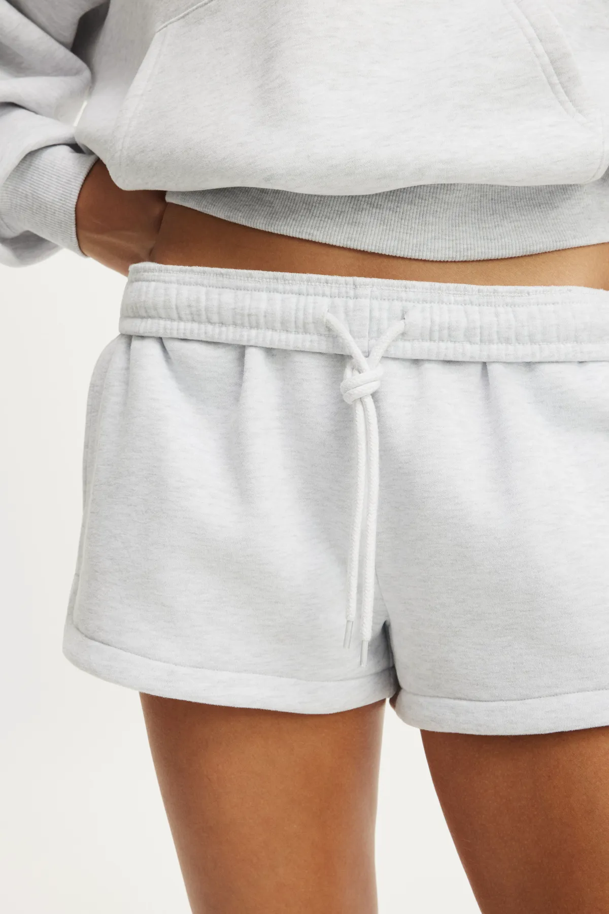 Women's Plush Classic Mini Short - Cloudy Grey Marle