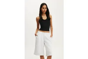 Women's Bermuda Sweatshort - Light Grey Marle