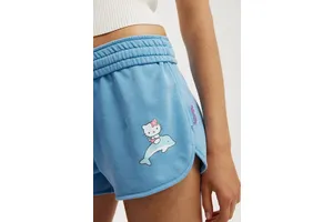 Women's Hello Kitty Dolphin Hem Mini Short - Lcn San Hello Kitty / Digital Blue