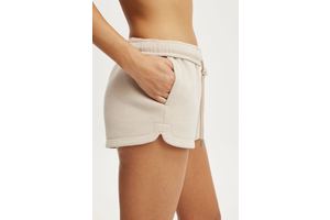 Women's Plush Classic Mini Short - Sesame Marle