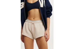 Women's Plush Micro Short - Sesame Marle