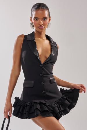 Women's Suited Up Sleeveless Mini Dress