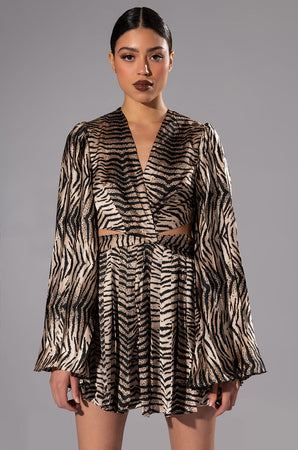 Women's Lets Runaway Long Sleeve Mini Dress