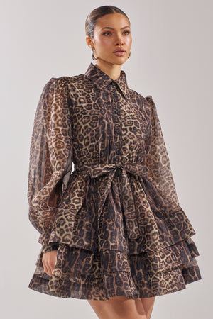 Women's Chicest Of Chic Leopard Print Mini Dress