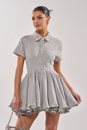 Women's Avery Short Sleeve French Terry Mini Dress