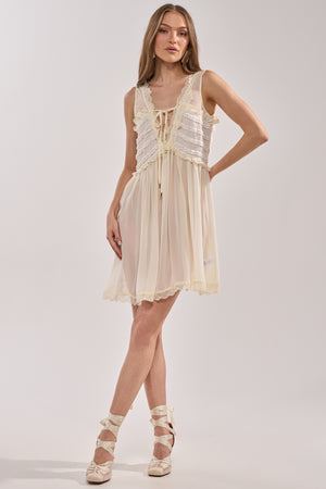 Women's Free Spirit Lace Mini Dress