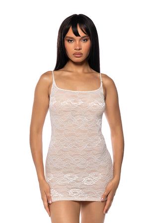 Women's Illusions Sleeveless Lace Mini Dress