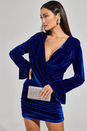 Women's Best Dressed Velvet Mini Dress