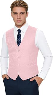 Men Jacquard Tuxedo Vest for Mens Formal Slim Fit Business Classic Prom Waistcoat Party Wedding Groom Vests: Jacquard Weave and Production Notes