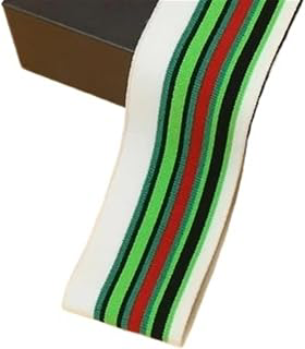 Elastic Ribbed Cuffs Rib Combed Rainbow Cuff Fabric by Half Yards Striped Stretch for Sewing Base Shirt Knitting Neckline 5x85CM/PCS(Color-33): Fabric Sourcing and Quality Notes