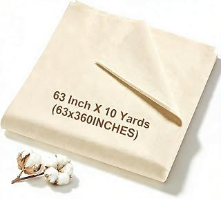 100% Cotton Muslin Fabric, Premium 63 Inch X 10 Yards Unbleached Natural Muslin Fabric by The Yard | Medium Weight Draping Fabric for Sewing: Fabric Sourcing and Quality Notes
