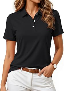 Women's Polos Golf Shirts Short Sleeve UPF 50+ Collared Shirt Quick Dry Tennis Work Athletic Tops: OEM Production and Sizing Notes