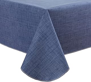 Pioggia Vinyl Tablecloth with Flannel Backing Rectangle Waterproof Oil-Proof Plastic Table Cloth Wipeable PVC Table Cover for Indoor and Outdoor: Fabric Sourcing and Quality Notes