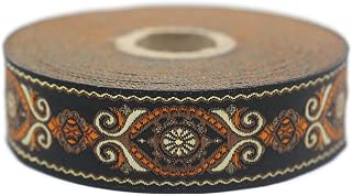 11 Yard Spool 0.98 inches Wide Brown&Black Jacquard Trims Jacquard Ribbons Decorative Craft Ribbon Sewing Trim Woven Trim Vintage Ribbon 25950: Jacquard Weave and Production Notes