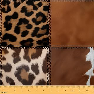 jejeloiu Cow Fur Upholstery Cheetah Fabric 5 Yards Soft: Fabric Sourcing and Quality Notes