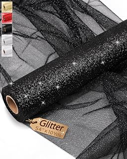 Glitter Tulle Fabric Roll 54 Inch x 10 Yards, Black Sparkling Mesh Netting: Fabric Sourcing and Quality Notes