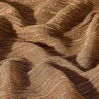 Gold Tulle Stretch Fabric 57 Inch Wide Glitter Shiny Sequins Fabric 3 Yards Soft Sparkly Tulle Fabric by The Yard for Party: Fabric Sourcing and Quality Notes