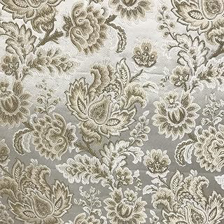 Luxurious Premium Vintage Jacquard Fabric for Upholstery, Window Treatments and Craft - 54 inches Width - Fabric By the Yard (Cream): Jacquard Weave and Production Notes