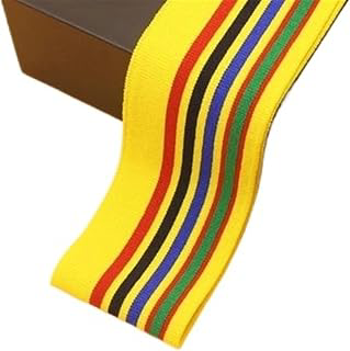 Elastic Ribbed Cuffs Rib Combed Rainbow Cuff Fabric by Half Yards Striped Stretch for Sewing Base Shirt Knitting Neckline 5x85CM/PCS(Color-41): Fabric Sourcing and Quality Notes