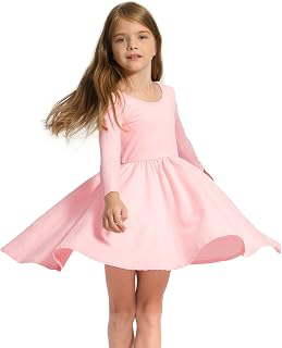 Girls Cotton Long Sleeve Dress Twirl Skater Dress 3-12Y: OEM Production and Sizing Notes
