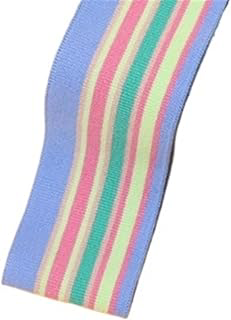 Elastic Ribbed Cuffs Rib Combed Rainbow Cuff Fabric by Half Yards Striped Stretch for Sewing Base Shirt Knitting Neckline 5x85CM/PCS(Color-28): Fabric Sourcing and Quality Notes