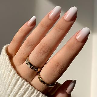 Glamnetic Press On Nails - Short Round, Glossy Fake Nails 30 Pc Full Kit: Ombre Dyeing and Production Notes