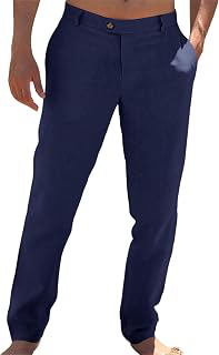 Mens Casual Pants Linen Dress Loose Summer Beach Yoga Trousers: OEM Production and Sizing Notes