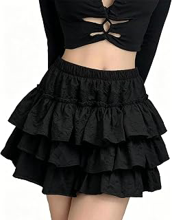 Womens Y2k Shorts Fluffy Layered Ruffle Coquette Clothes: Jacquard Weave and Production Notes