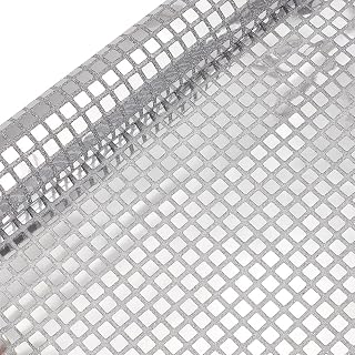 1.53 Yards Disco Ball Fabric Sparkle By the Yard 70s Mirror Silver Metallic Foil Paillette Glitter Sequin Laser Polyester Table Runner for: Fabric Sourcing and Quality Notes