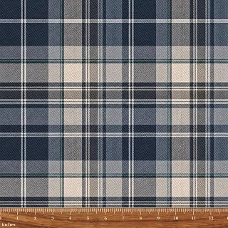 Fabric by the Yard, Plaid Blue Upholstery, Waterproof, 2 Yard: Fabric Sourcing and Quality Notes