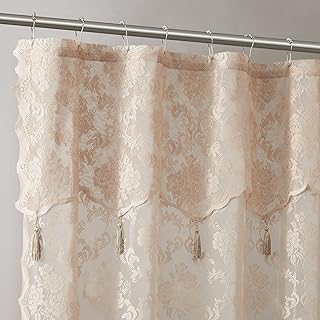 Warm Home Designs Golden Shower Curtain with Attached Tassels. MSH Linen 72: Jacquard Weave and Production Notes