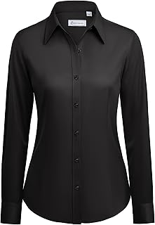 Button Down Shirts for Women:Wrinkle Free Work Collared Shirt: OEM Production and Sizing Notes