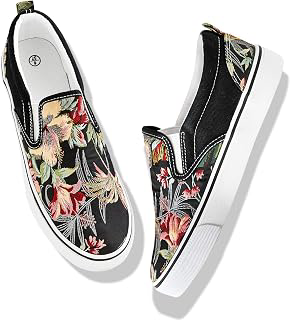 Women's Slip on Shoes Fashion Canvas Sneakers Low Top Casual Shoes Non Slip Loafers: Jacquard Weave and Production Notes
