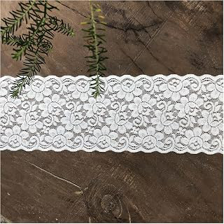 4 Inch Floral Lace Ribbon, 10cm Wide 5 Yard Long Elastic lace Trim, White Thick lace for Wedding Party, Home Decor, Lingerie Sewing Projects: Fabric Sourcing and Quality Notes