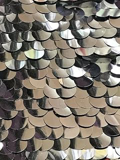 Prime Fabric, Silver Paillette Sequin on Mesh Fabric by The Yard, 55'' Wide, Backdrop, Decoration: Fabric Sourcing and Quality Notes