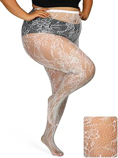Floral Lace Plus Size Tights High Waist Velvet Pantyhose Sunflower Fishnet Stockings Leggings: Print Design and Production Notes