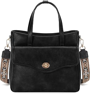 Purse for Women, Vintage Leather Satchel Purse with Top Handle: Jacquard Weave and Production Notes
