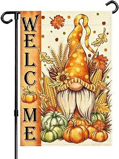 Fall Gnome Welcome Garden Flag with Pumpkins 12x18 Inch: Fabric Sourcing and Quality Notes