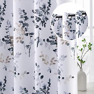 H.VERSAILTEX Blackout Curtains 45 Inch Length 2 Panels Set Room Darkening Thermal Curtains for Bedroom Sound Proof Grommet Floral Curtains: Print Design and Production Notes