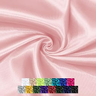 P Pothuiny 55 Inch Wide Blush Pink Satin Fabric by The Yard, 1 Yard: Fabric Sourcing and Quality Notes