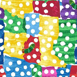 The Very Hungry Caterpillar Dots Multi, Quilting Fabric by the Yard: Fabric Sourcing and Quality Notes
