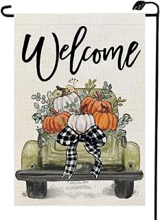Pumpkin Truck Fall Garden Flag 12x18 Inch Double Sided for Outside Small Burlap Welcome Autumn Thanksgiving Seasonal Holiday Flags Outside: Fabric Sourcing and Quality Notes