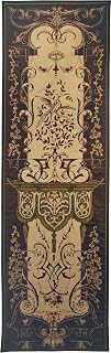 Watteau Autumn I by Jean-Antoine Watteau | Woven Tapestry Wall Art Hanging | Historic French Aristocratic Intricate Vertical Design | 100%: Jacquard Weave and Production Notes