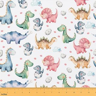 Erosebridal Kawaii Dino Upholstery Fabric Kids Cartoon Egg Cute Art: Fabric Sourcing and Quality Notes