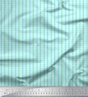 Soimoi Cotton Canvas Fabric by The Yard | Printed Geometric Design in Light Cyan | 42 Inch Wide | Medium Weight, Durable Material for: Fabric Sourcing and Quality Notes