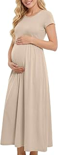 Ceboyel Women Maternity Dress Summer Short Sleeve Crew Neck Pregnancy Dresses Pregnant Loungewear for Baby: OEM Production and Sizing Notes