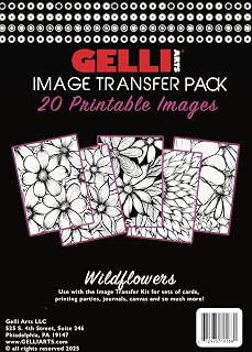 Gelli Arts Image Transfer Printables Wildflowers - 20 Floral Images Included, Use Gel Plates, Great for Teachers and Students of All Ages: Print Design and Production Notes