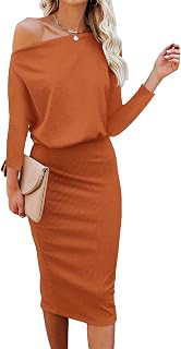 Women's Off The Shoulder 3/4 Sleeve Batwing HIPS-Wrap Pencil Party: OEM Production and Sizing Notes