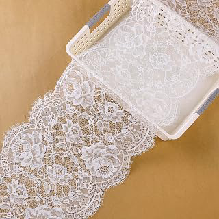 11 Inches by 3 Yards Classic Vintage Flower Pattern French Eyelash Edge Lace Fabric Lace Ribbon Trim Material Clothing Accessory for Sewing: Fabric Sourcing and Quality Notes